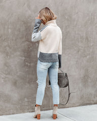 Marcus Colorblock Turtleneck Sweater Ins Street