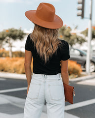 Mekhi Mock Neck Knit Crop Top - Black Ins Street