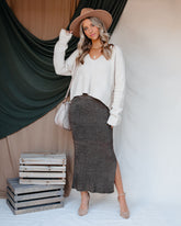 Miley Knit Midi Skirt - Olive Ins Street