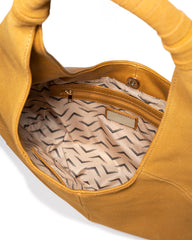 Mozzy Suede Shoulder Bag - Mustard Ins Street