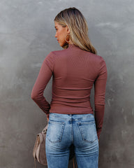 Norton Mock Neck Knit Top - Acorn Ins Street