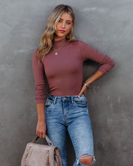 Norton Mock Neck Knit Top - Acorn Ins Street