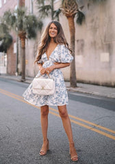 Best Of Times Printed Pocketed Knotted Romper - FINAL SALE InsStreet