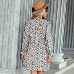 Warm Heart Speckled Knit Sweater Dress Ins Street