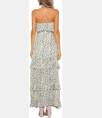 Naiza Strapless Floral Maxi Dress - Sand Ins Street