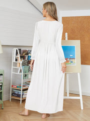 First Bloom Cotton Ruffle Maxi Dress - Ivory Ins Street