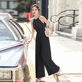 Fancied Pocketed Satin Jumpsuit - Black Ins Street