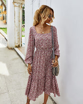 Looking For Love Floral Midi Dress Ins Street