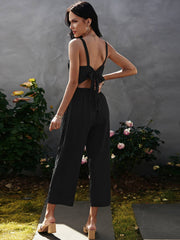 Women's Strapless Backless Jumpsuit Ins street