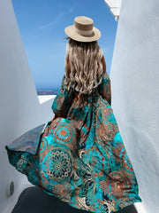 Paislee Smocked Off The Shoulder Maxi Dress Ins Street