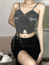 Solid Color Slim Letter Embroidered Stealth 2023-03-14 InsStreet