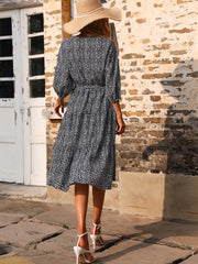 Enzo Printed Cutout Maxi Dress - FINAL SALE Ins Street