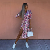 Spread Beauty Printed Wrap Maxi Dress - FINAL SALE Ins Street