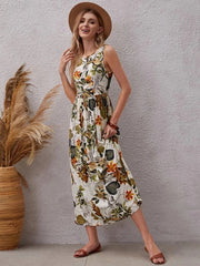 Lester Floral Smocked Midi Dress Ins Street