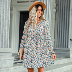 Warm Heart Speckled Knit Sweater Dress Ins Street