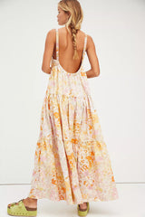 Watch The Stars Cotton Tiered Tassel Maxi Dress Ins Street