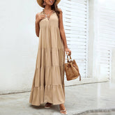 Good As Gold Tiered Tassel Midi Dress Ins Street