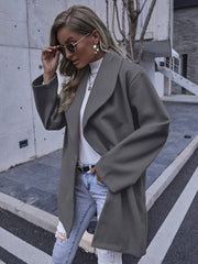 Vancouver Pocketed Coat - Ivory - FINAL SALE DRES-001