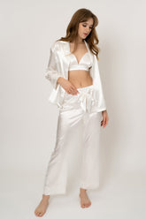Levar 3Pc Pajama Set-White Ins Street