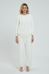 Andromeda Cozy Fluffy Fleece Matching Pajamas Set Ins Street