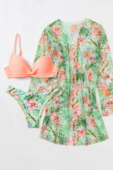 Beach Babe Three-Piece Bikini Ins Street