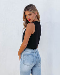 Priam Cropped Button Down Vest - Black Ins Street