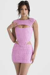 Cutout Corset+Skirt Set Ins Street