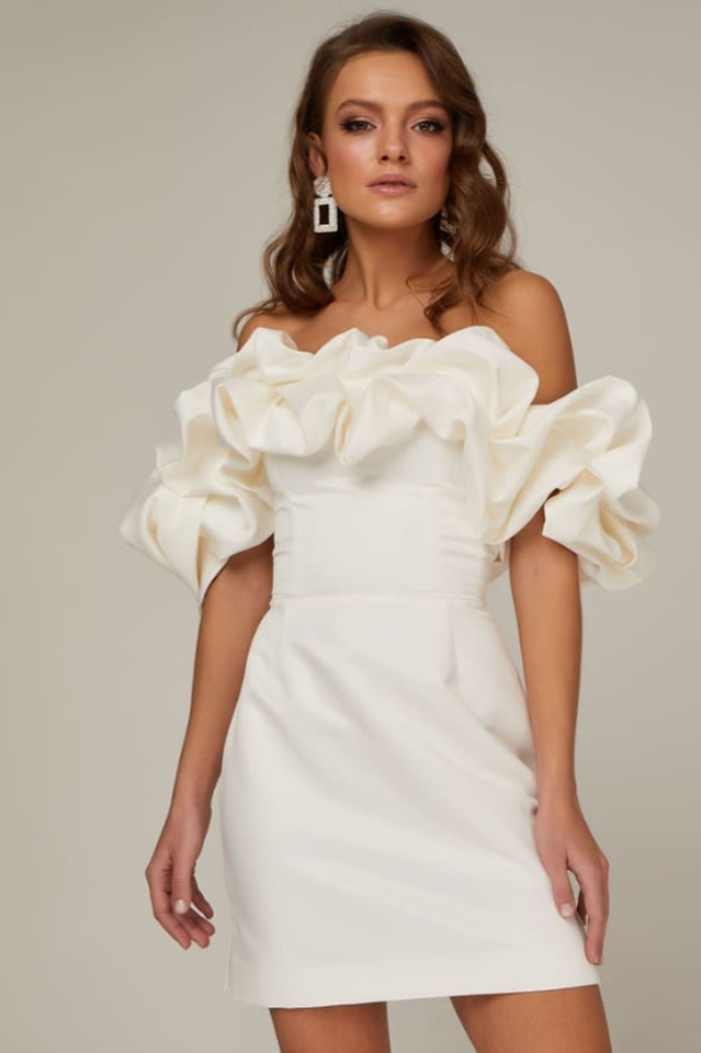 Elastic Mystic Satin Dress Ins Street