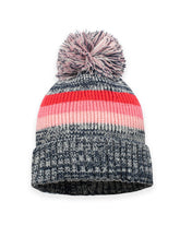 Sunrise Striped Pom Beanie - Heather Navy - FINAL SALE Ins Street
