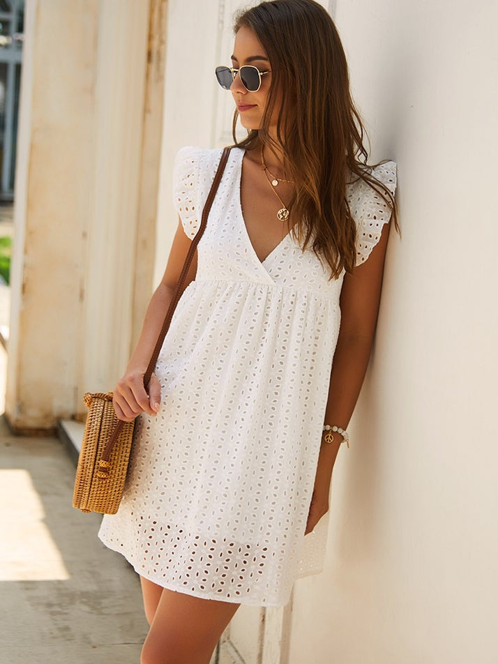 Women's lotus leaf dress Ins street