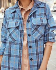 Jordyn Pocketed Button Down Flannel Jacket - FINAL SALE Ins Street