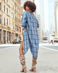 Jordyn Pocketed Button Down Flannel Jacket - FINAL SALE Ins Street