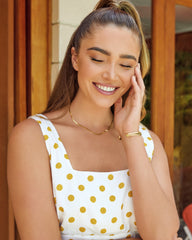 Wendy Polka Dot Wide Leg Jumpsuit Ins Street