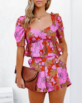 Weeping Willow Babydoll Crop Top Ins Street