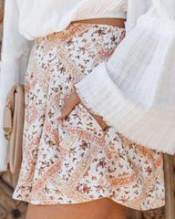 Zenna High Rise Pocketed Floral Shorts - Coral Multi Ins Street