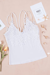 Lace Double Spaghetti Strap Cami Top Ins Street