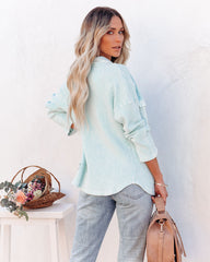 Allister Cotton Thermal Shacket - Light Blue - FINAL SALE BUCK-001