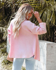 Allister Cotton Thermal Shacket - Light Pink - FINAL SALE BUCK-001