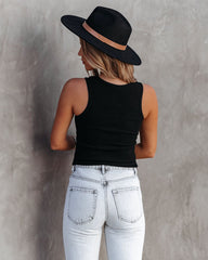 Anytime Cotton Tank - Black OLIV-001