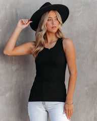 Anytime Cotton Tank - Black OLIV-001