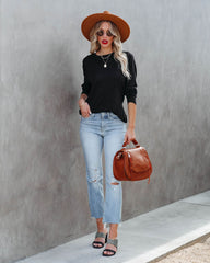 Boulevard Long Sleeve Tee - Black InsStreet