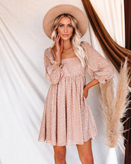 Bridgerton Metallic Swiss Dot Babydoll Dress Ins Street