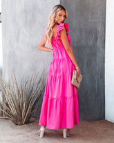 Caprice Tiered Ruffle Maxi Dress Ins Street