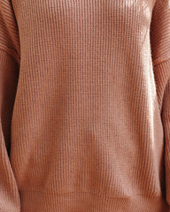Claus For Celebration Boat Neck Sweater - Tan - FINAL SALE &MER-001
