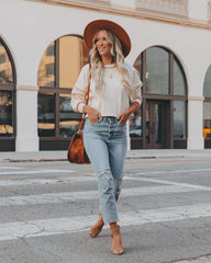 Color Story Cotton Sweatshirt - Cream STOR-001