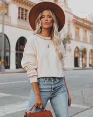 Color Story Cotton Sweatshirt - Cream STOR-001