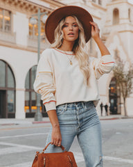 Color Story Cotton Sweatshirt - Cream STOR-001