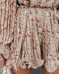 Constantina Floral Pleated Romper - FINAL SALE ENDL-001