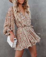 Constantina Floral Pleated Romper - FINAL SALE ENDL-001