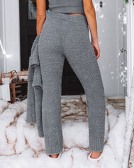 Cozy Town Soft Knit Drawstring Pants - Grey - FINAL SALE POL-001
